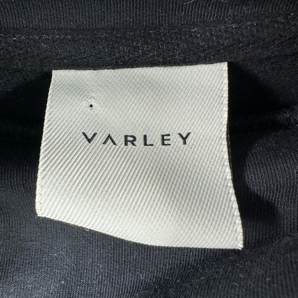 Varley Morrison High Neck Sweatshirt Womens Size S Boxy Pullover Draw Cord Black - Picture 6 of 11